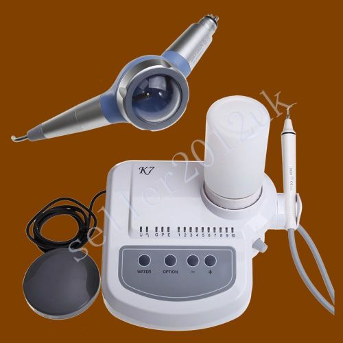 Dental Ultrasonic Piezo Scaler W/Handpiece Tip EMS Woodpecker Type + Polisher 4H