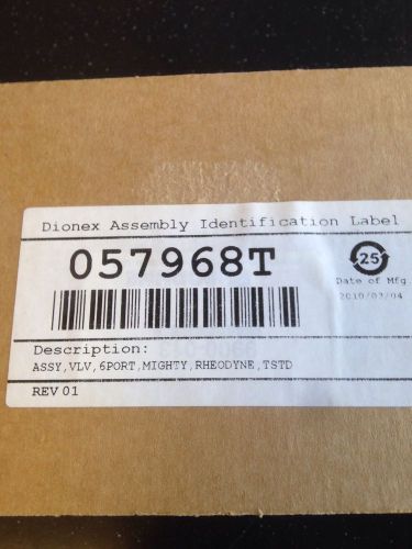 Dionex 6-port Mighty Rheodyne Valve Assy.  057968T