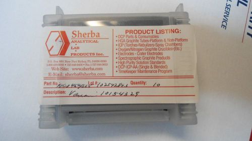 Sherba Analytical VARION FURNACE TUBE 10/PK NC0454665 NEW