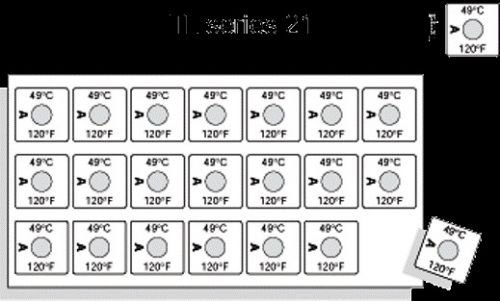 TEMPILABEL PERMANENT TEMPERATURE INDICATOR 21-240