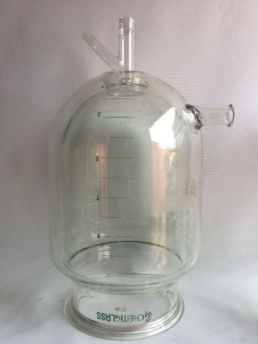 Chemglass 10 Liter Reactor (no Head) Chip On Rim (pro Repaired) 2156 Vessel