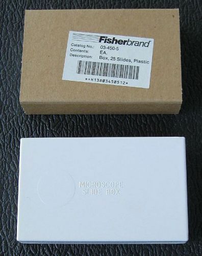 Fisher Scientific  25-Slot Microscope Slide Box Lot x20