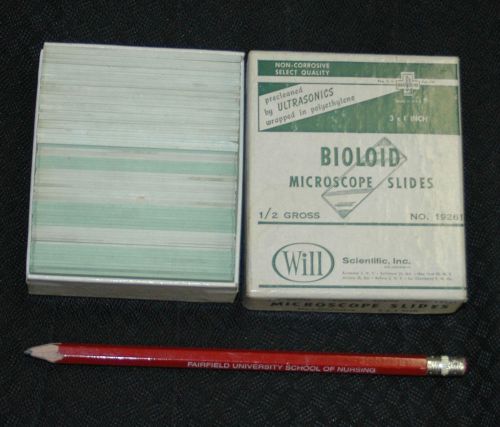 72 (1/2 Gross) Bioloid 19261 Microscope Slides Micro Slides 1&#034; x 3&#034;