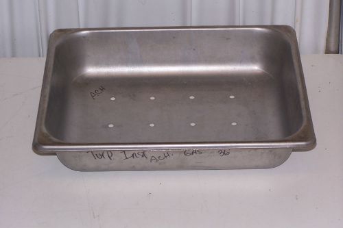 Stainless steel medical grade instrument tray 12 x 10 x 2.5 &#034; perforated for sale