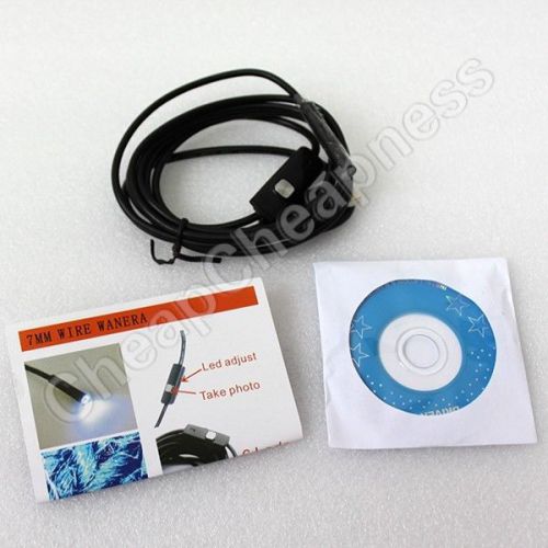 Valuable usb digital endoscope borescope inspection snake tube camera 2m abca for sale