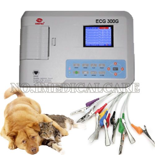 Vet Digital 3 Channel 12 lead ECG/EKG Machine with printer, ECG-300G