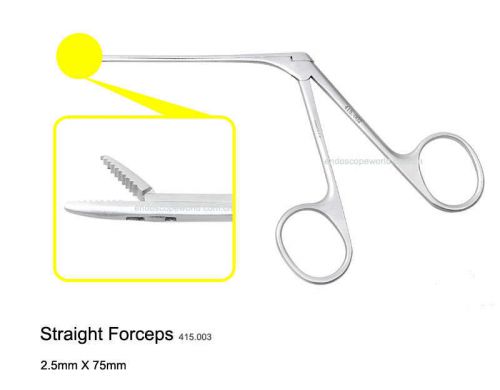 Brand New Straight Forceps 2.5X75mm Otoscopy