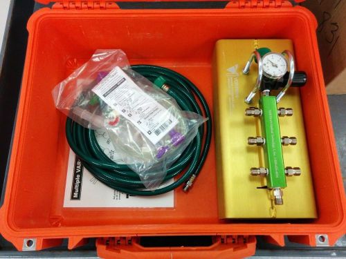 E-Vent Case Oxygen Manifold System Model 4060 with Case Vortran Medical VAR MCI