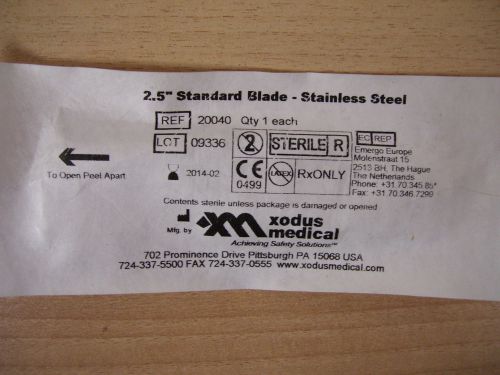 ! xodus electrode blade 2.5 inch - blade, electrode stainless steel 20040 qty 8 for sale