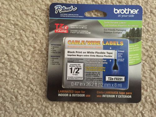 Brother TZFX231 TZ-FX231 TZE-FX231 P-Touch Flex ID Tape