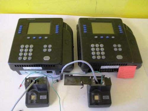 Lot of 2 kronos 4500 digital time clock 8602004-001 finger scanners 8602801-001 for sale