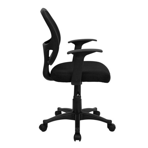 Flash Furniture Mid-Back Black Mesh Computer Chair