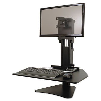 DC300 High Rise Sit-Stand Desk Converter, 28 x 23 x 15 1/2, Black