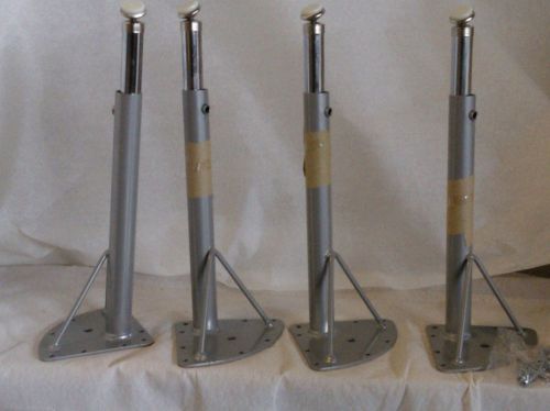 Set(4)Virco M-4000/ZUMA Replacement Table Legs w/Mounting Bracket Adjusts 16-24&#034;