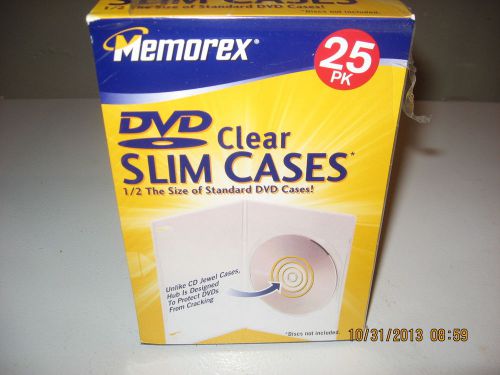 DVD CLEAR SLIM CASES 25 PK