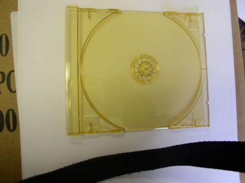 480 new standard single cd tray transparent gold for sale