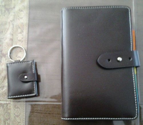 Brown and blue organizer and keyring for sale
