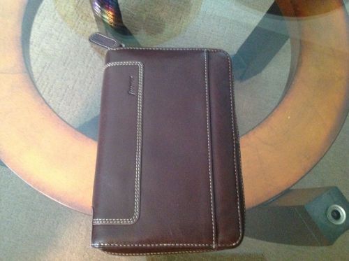 Filofax Holborn Brown Personal Zipper Deluxe Leather Organizer