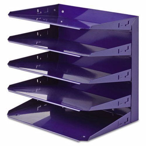 Steelmaster Horizontal Organizer, Letter, 5 Tier, Steel, Blue (MMF26425L008)