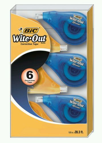 Bic wite out ez  correction tape (6 pack) for sale