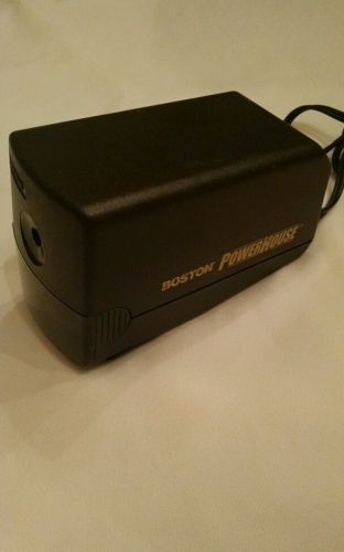 BOSTON POWERHOUSE MODEL #19 ELECTRIC PENCIL SHARPENER. BLACK