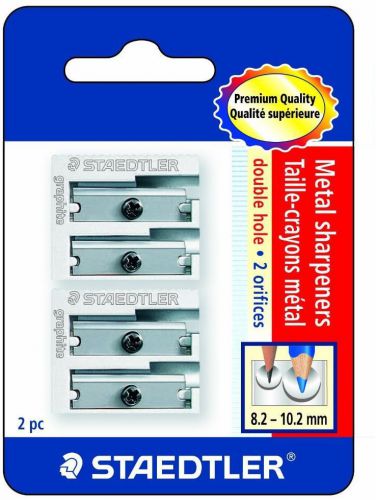 Metal Sharpeners Double Hole For Pencils Ored Pencils Ea 510 20bk2