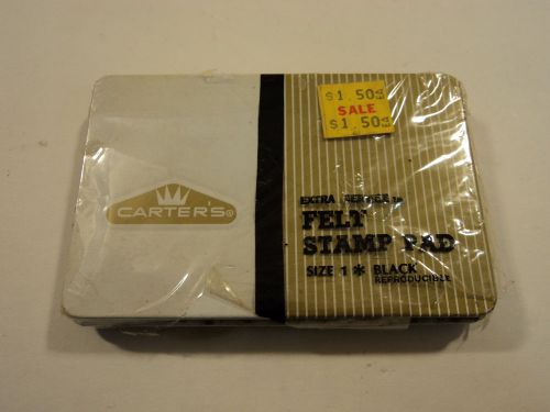 Carters Felt Stamp Pad Size 1 Black