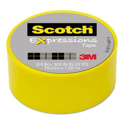 3m c214yel expressions magic tape, 3/4&#034; x 300&#034;, yellow for sale