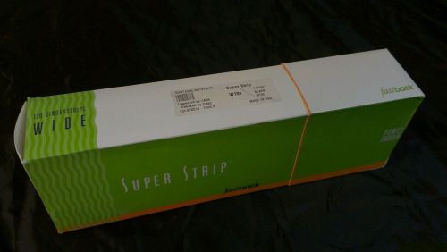 NEW 100ct Powis Parker Fast Back Super Strip Binder Strips Wide Black 11&#034; W101