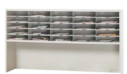 Mayline SR6033RPG Mailroom system  1 tier sorter w/riser  25 pockets  60w x 13-1