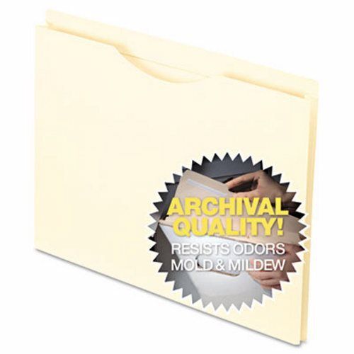 Pendaflex Reinforced File Jacket, Flat, Letter, Manila, 100/Box (PFX22022)