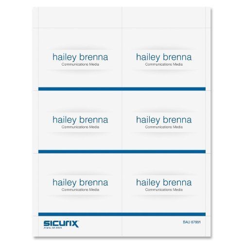 Baumgartens Name Badge Insert - For Laser, Inkjet Print - 3&#034; X 4&#034; - (bau67661)