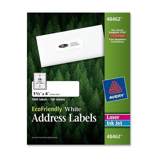 Avery ecofriendly name badges - 2.38&#034; width x 3.33&#034; length - 400 / box - (45395) for sale