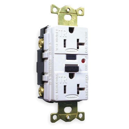 GFCI Receptacle, 20A, Industrial, White GFR5362WTR