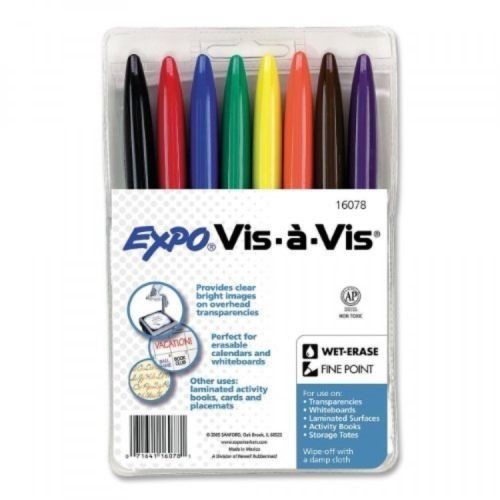 80  expo wet erase transparency markers asst colors for sale