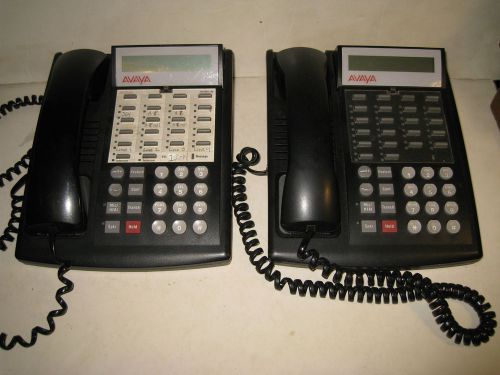 2 Avaya Black Business Phones