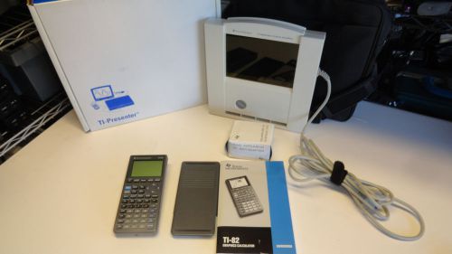 Texas Instruments TI View Screen + Presenter + TI 82  Calculator