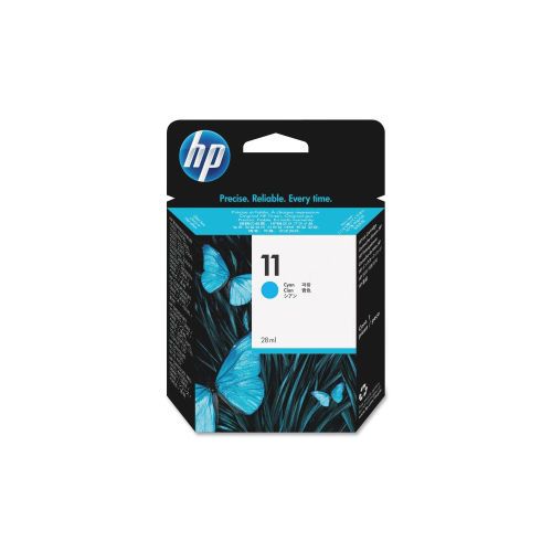 Hp 11 cyan ink cartridge cyan inkjet 750 page 1 each for sale