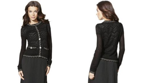 ~ missoni ~ black crochet cardigan sweater l 10/12 46/48 shirt jacket target new for sale