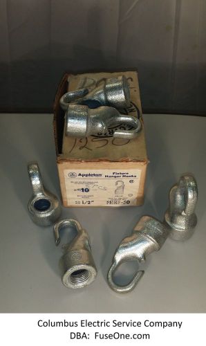 3 - appleton fhhf-50 fixture hanger hooks, 1/2&#034; hub size for sale