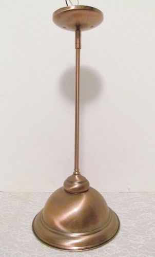 Industrial Loft Brushed Copper Drop Pendant Ceiling Light