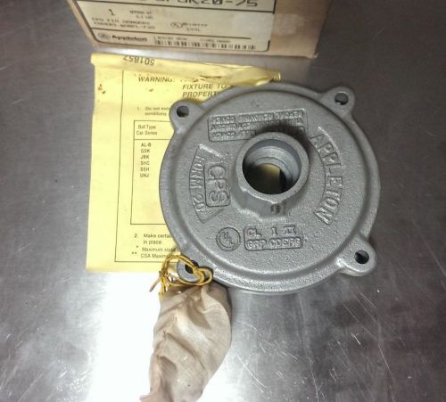 NEW APPLETON CPSK20-75 EXPLOSION PROOF FIXTURE HANGER COVER 3/4&#034; MALL IRON