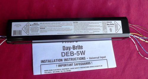 New Philips Day-Brite DEB5W Emergency Ballast  NIB