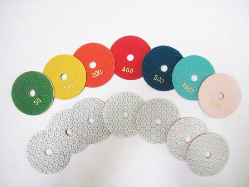 Premium 4&#034; Diamond Polishing Pad (set of 7)