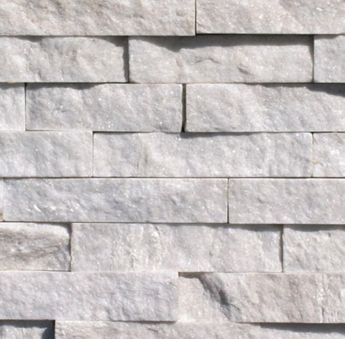 STONEHENGE Natural Ledgestone Panel Flat - Arctic White