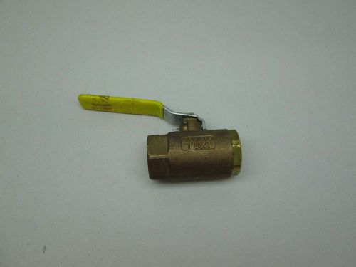 NEW APOLLO 1 IN NPT 600 CWP BRASS THREADED BALL VALVE D383692