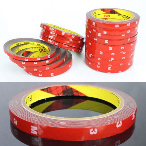 RQQ 1pcs 3M Car Trim Seal Double Sided Adhesive Tape Molding 10mm Adhesives