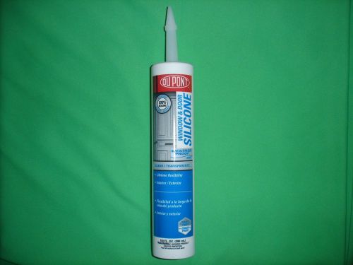 DuPont CLEAR Window &amp; Door Silicone Sealant Caulk 113180 (5  tubes)