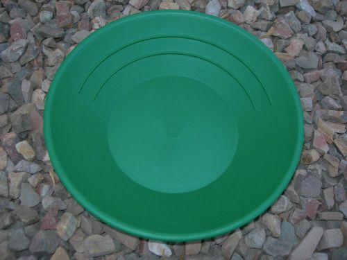 Gold Pan Panning 10&#034; High Impact Plastic GREEN Prospecting Mining Sluice NUGGETS