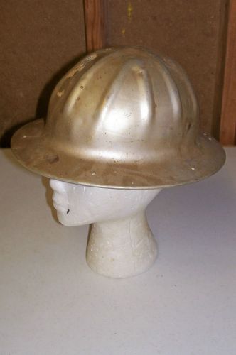 Vintage BF McDonald Hardhat Hard Hat Oil Field Construction Aluminum Old Mining